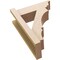 Ekena Millwork 5 1/2-in W x 14-in D x 18-in H Balboa Trad Rough Cedar Woodgrain TimberThane Outlooker, Primed Tan OUTUR055X14X18BOA04RCPR - alternate 6